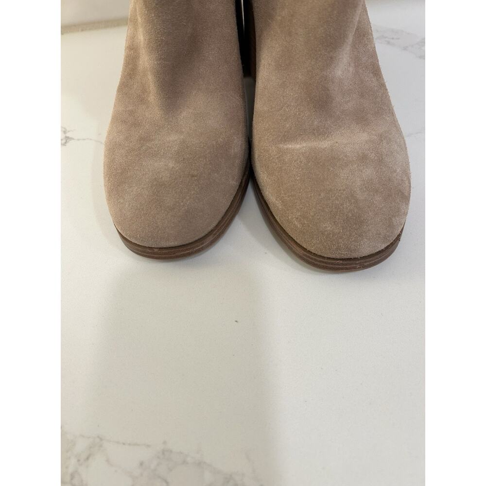 Sole Society Shoes Women’s Sz 9.5M Tawny Brown Oiled Suede Leather Ankle Boots - Picture 3 of 13